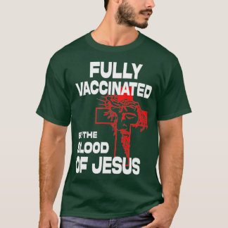 Camiseta Totalmente Vacunado Por El De Jesús Gracioso Crist