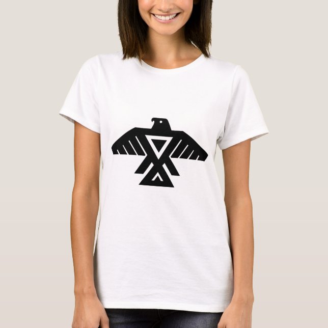 Camiseta Tótem americano de Thunderbird del indio (Anverso)
