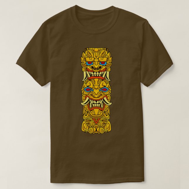Camiseta Tótem azteca (Diseño del anverso)