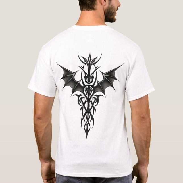 Camiseta Tótem Dragón Tribal (Reverso)