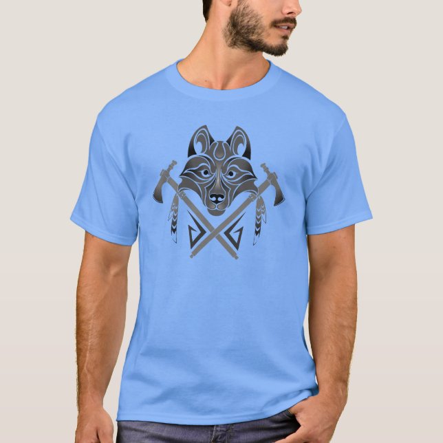 Camiseta tótem lobo (Anverso)