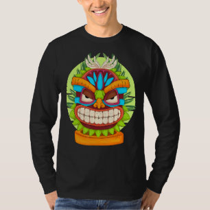 Camiseta Tótem polinesio Tiki Mask Luau Fiesta Estatua Hawa
