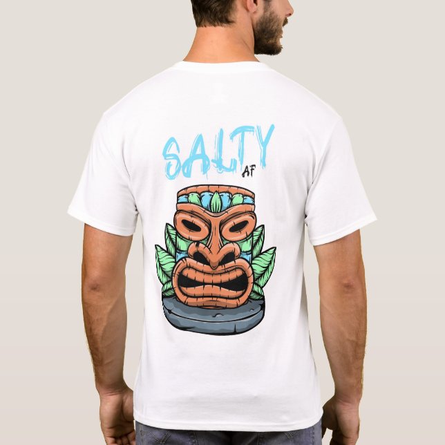 Camiseta Tótem Tiki por Salty AF (Reverso)