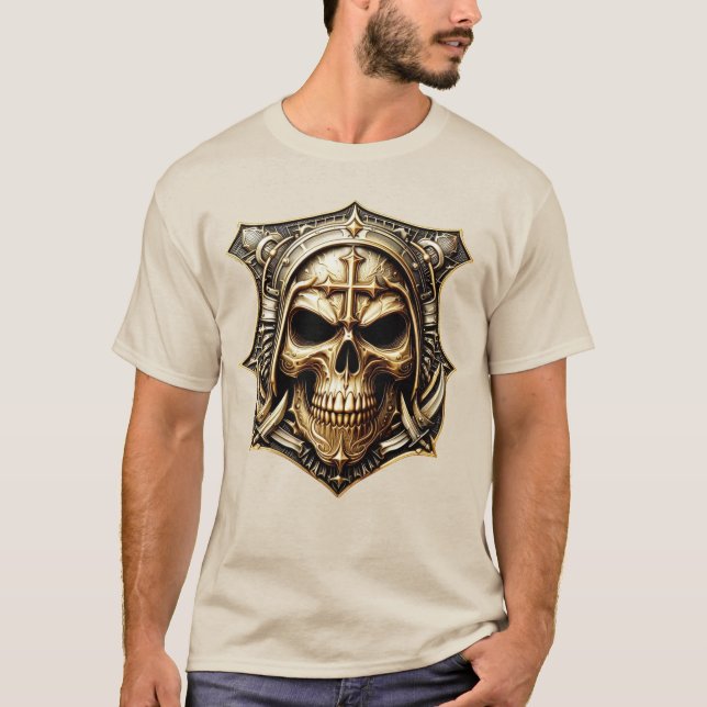 Camiseta Totenkopf Deathmetal Metaldesign (Anverso)