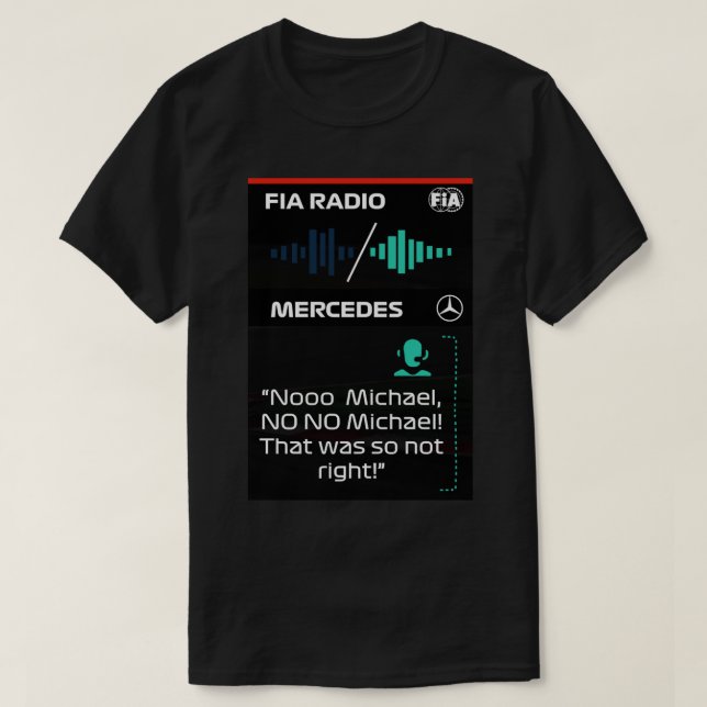 Camiseta Toto Radio con Michael durante Abu Dhabi GP 2021 & (Diseño del anverso)