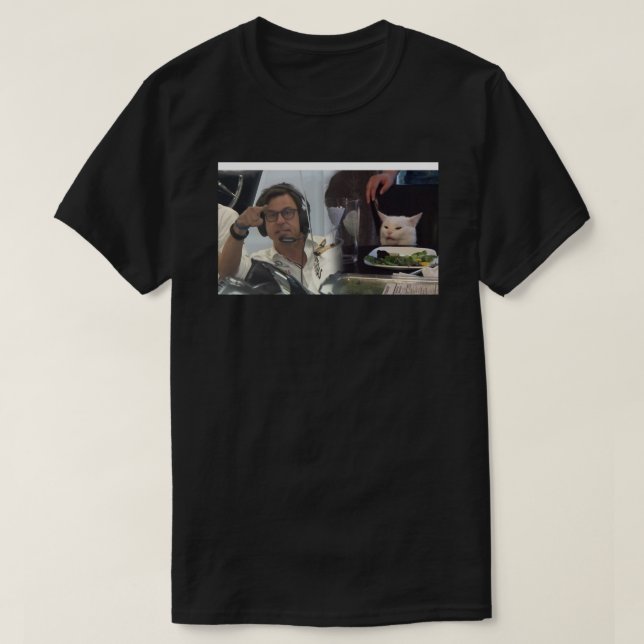Camiseta Toto Wolff Cat Meme Coffee Mug (Diseño del anverso)