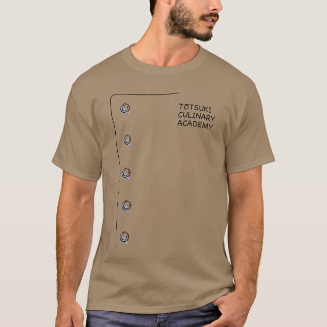 Camiseta Totsuki Culinary Academy Anime Manga Cosplay Shoku (Anverso)