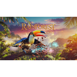 CAMISETA TOUCÁN DE SELVA TROPICAL DE FAUNA