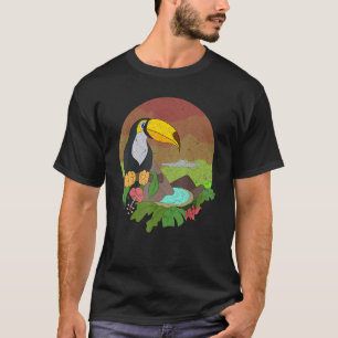 Camiseta Toucan Exotic Bird Zoo Animal Wildlife Retro Touc