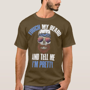 Camiseta Touch My Beard Dime Ix27m Bonito Funny Beard Gi
