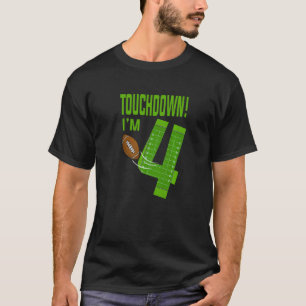 Camiseta Touchdown de futbolista: nací de fútbol de 4 chico