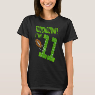 Camiseta Touchdown de jugador de fútbol: Cumpleaños de los 