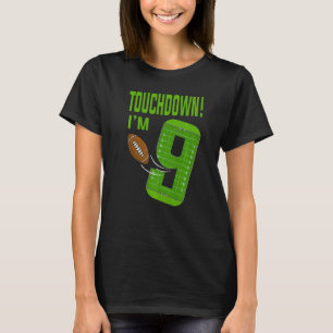 Camiseta Touchdown del jugador de fútbol: nací del fútbol d