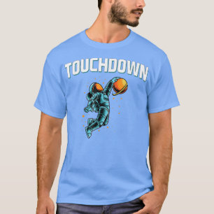Camiseta Touchdown Funny Baloncesto Jugador Espacio Niños B