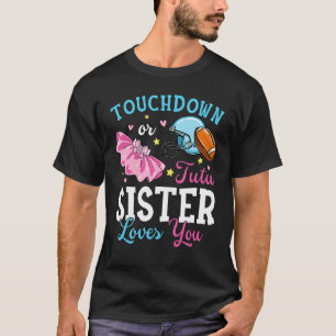 Camiseta Touchdown o Tutu Sister ama a tu bebé de fútbol S