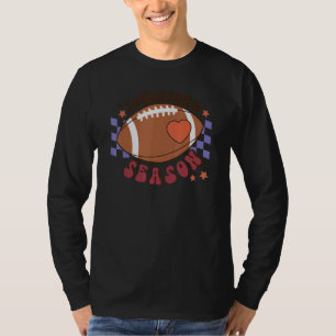 Camiseta Touchdown Season Football Day Retro Groovy Checker