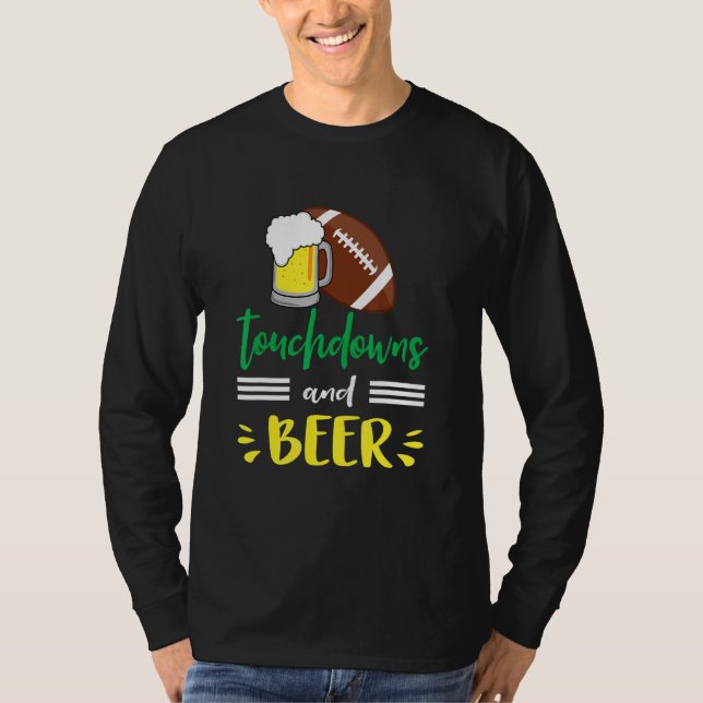 Camiseta Touchdowns and Beer College Football   Common (Anverso)