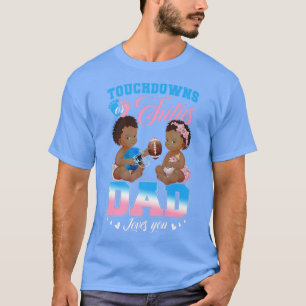 Camiseta Touchdowns or Tutus Dad Loves You Gender Reveal