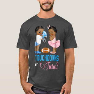 Camiseta Touchdowns or Tutus Gender Reveal Party