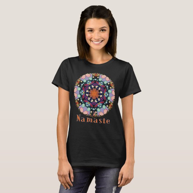 Camiseta Touche Namaste Kaleidoscopio (Anverso completo)