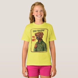 Camiseta Tough Dog Attitude – Vintage Military Animal Art