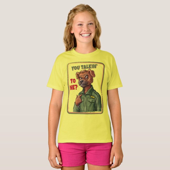 Camiseta Tough Dog Attitude – Vintage Military Animal Art (Anverso completo)