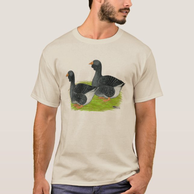 Camiseta Toulouse Dewlap Geese (Anverso)