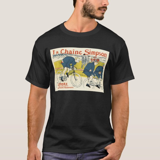 Camiseta Toulouse-Lautrec - Arte de bicicleta de época (Anverso)