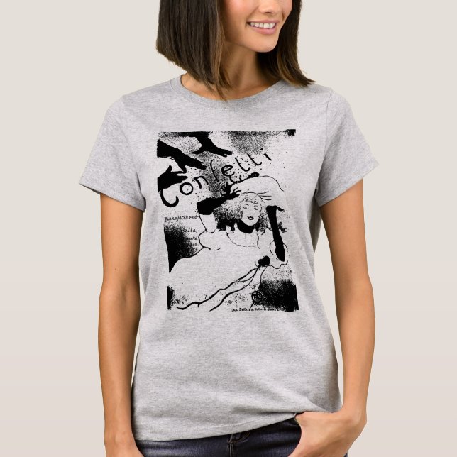 Camiseta Toulouse-Lautrec Confetti Poster T Shirt 1894 (Anverso)