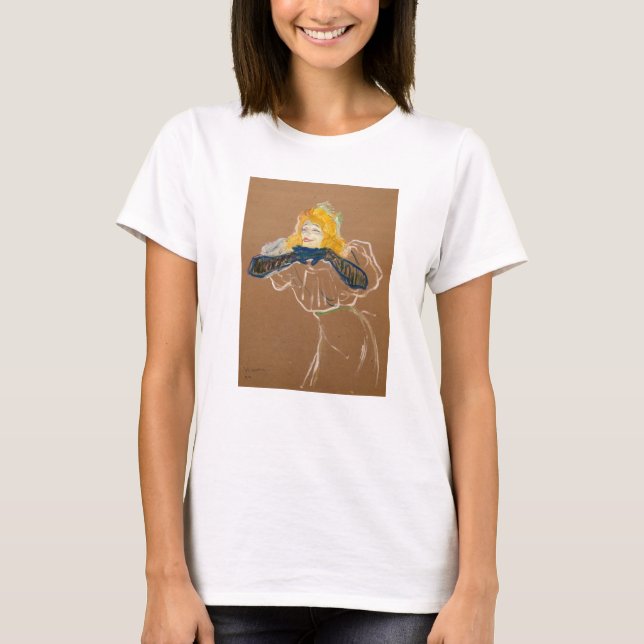 Camiseta Toulouse-Lautrec - Yvette Guilbert Singing (Anverso)