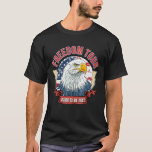 Camiseta Tour De Libertad Retro 1776 América 4 De Julio Águ