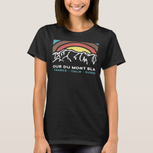 Camiseta Tour du Mont Blanc Chamonix Francia Italia Suiza