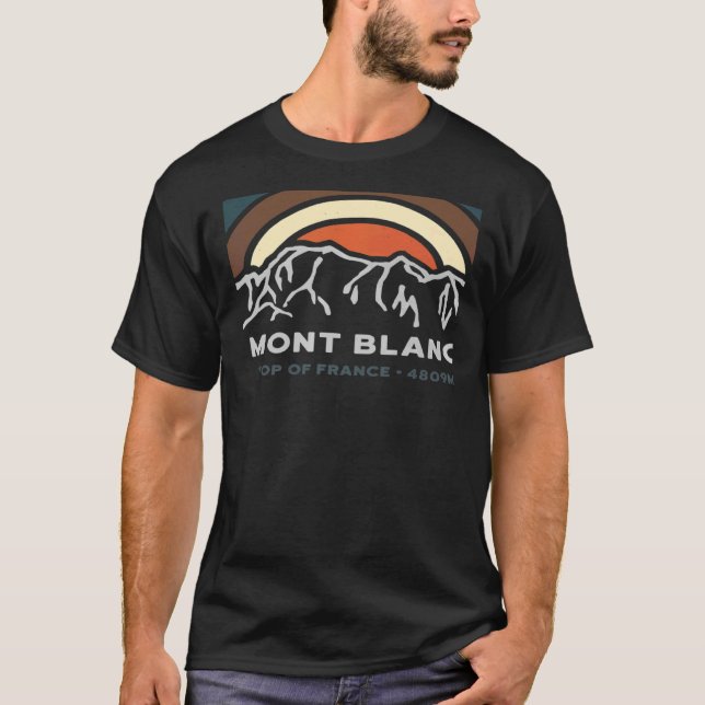 Camiseta Tour du Mont Blanc Chamonix Francia Italia Suiza (Anverso)