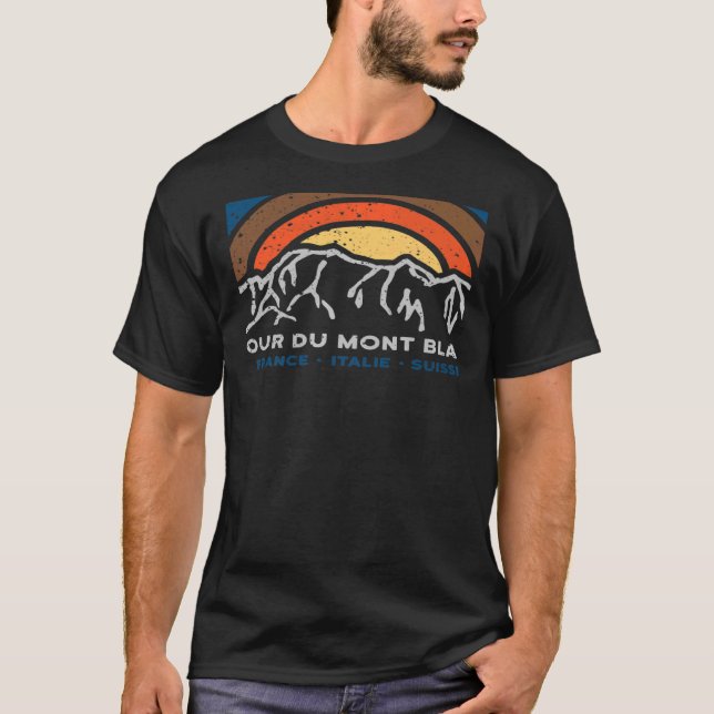 Camiseta Tour du Mont Blanc Chamonix Francia Italia Suiza (Anverso)