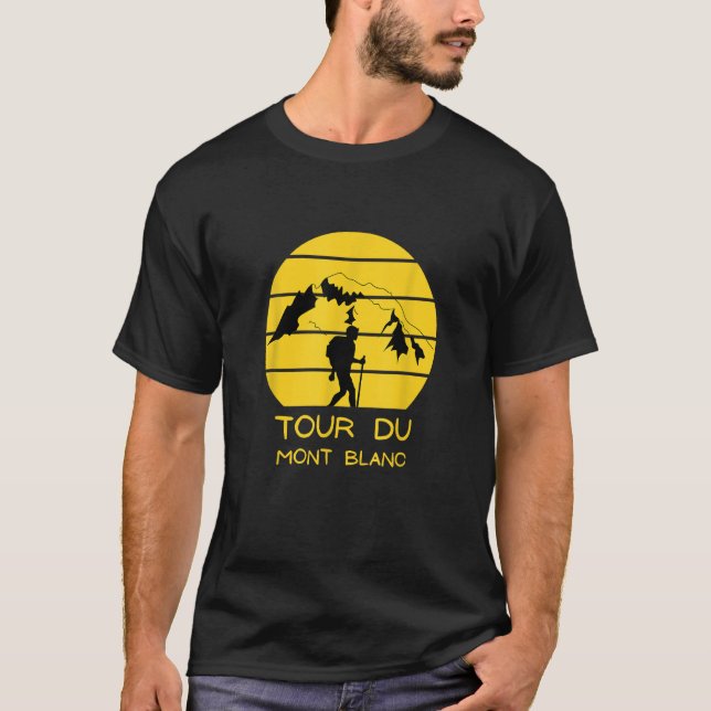 Camiseta Tour du Mont Blanc Senderismo a larga distancia (Anverso)