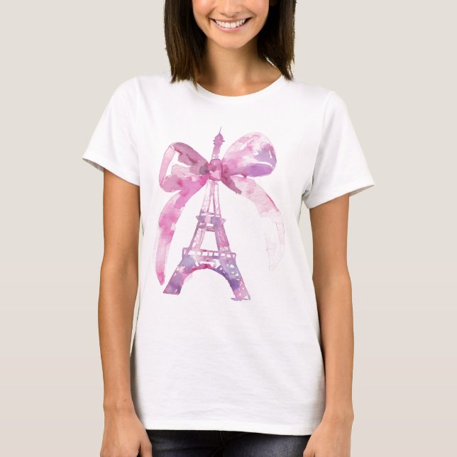 Camiseta Tour Eiffel Rosa (Anverso)