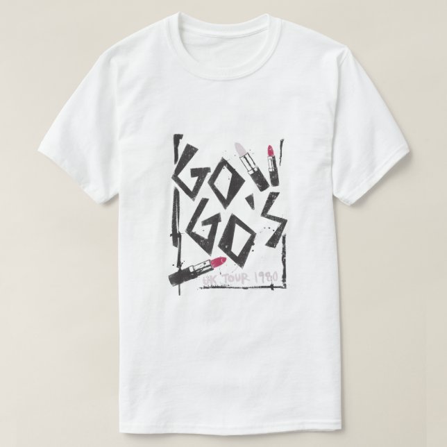 Camiseta Tour GoGos Reino Unido 1980 (Diseño del anverso)