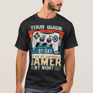 Camiseta Tour guide by day gamer by night video gaming fans