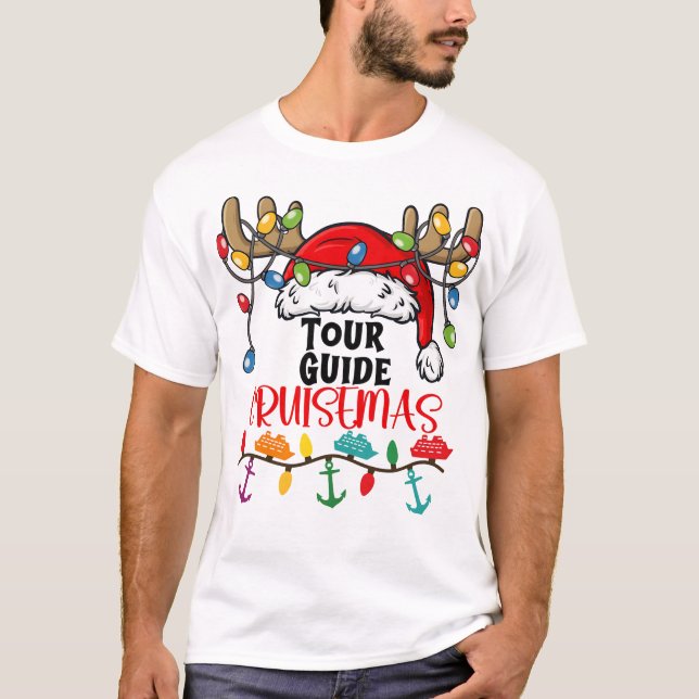 Camiseta Tour Guide Cruisemas Matching Christmas Pajamas (Anverso)
