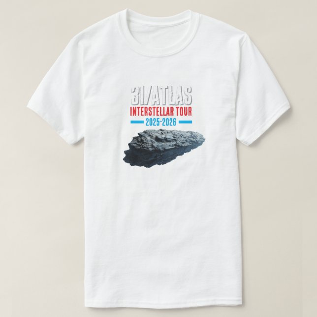Camiseta Tour interestelar de 3I/Atlas (Diseño del anverso)