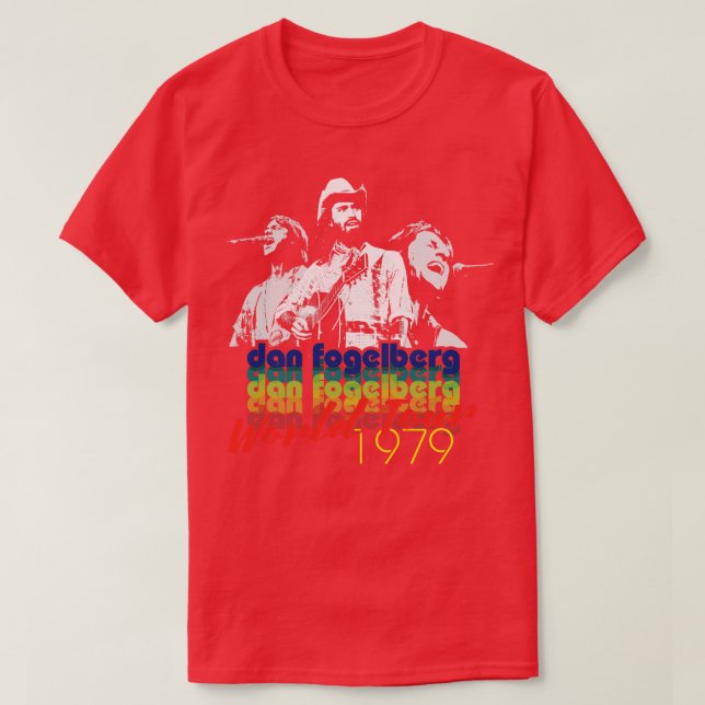 Camiseta Tour Mundial de Dan Fogelberg 1979 (Diseño del anverso)