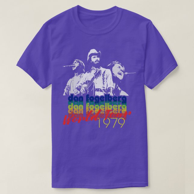 Camiseta Tour Mundial de Dan Fogelberg 1979 (Diseño del anverso)