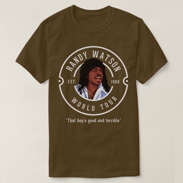 Camiseta Tour Mundial Randy Watson Est 1988 (Diseño del anverso)