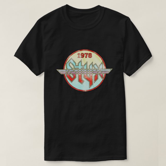 Camiseta Tour Music Gift American STYX Circle 1978 World Co (Diseño del anverso)