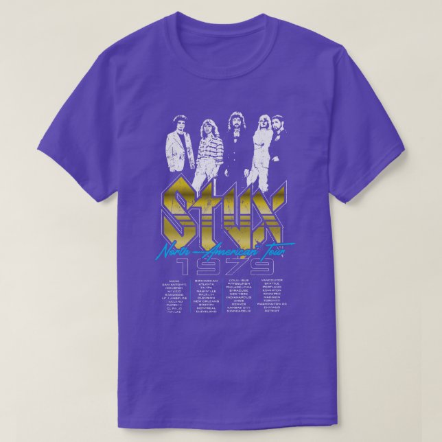 Camiseta Tour Norteamericano STYX (Diseño del anverso)