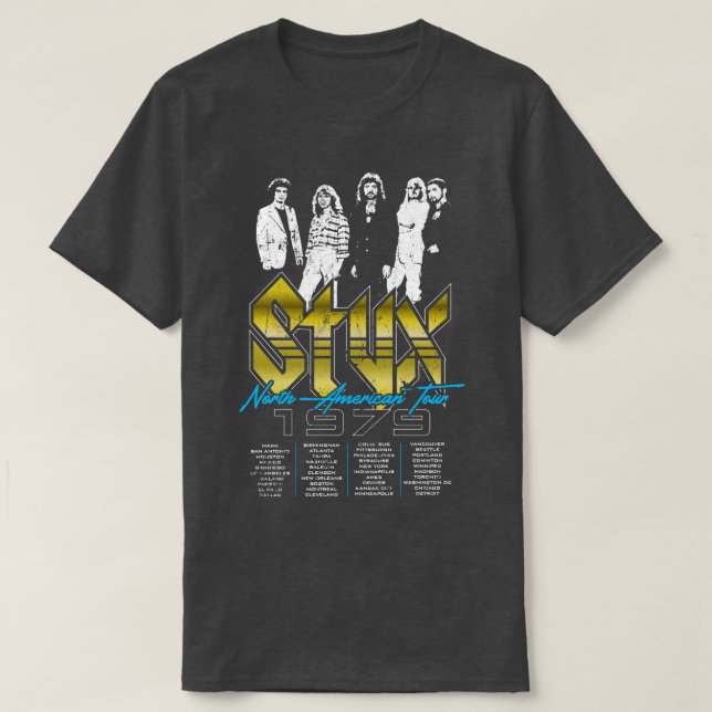 Camiseta Tour Norteamericano STYX (Diseño del anverso)