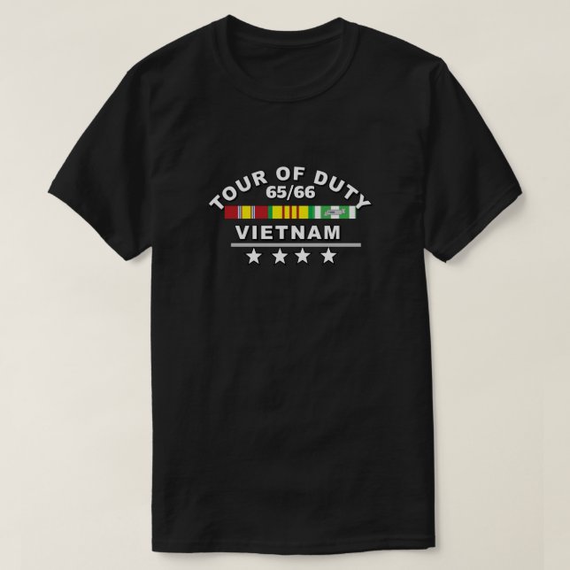 Camiseta TOUR OF DUTY VIETNAM 65 (Diseño del anverso)