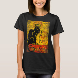 Camiseta Tour Vintage du Chat Noir Gato Negro Para Hallowee