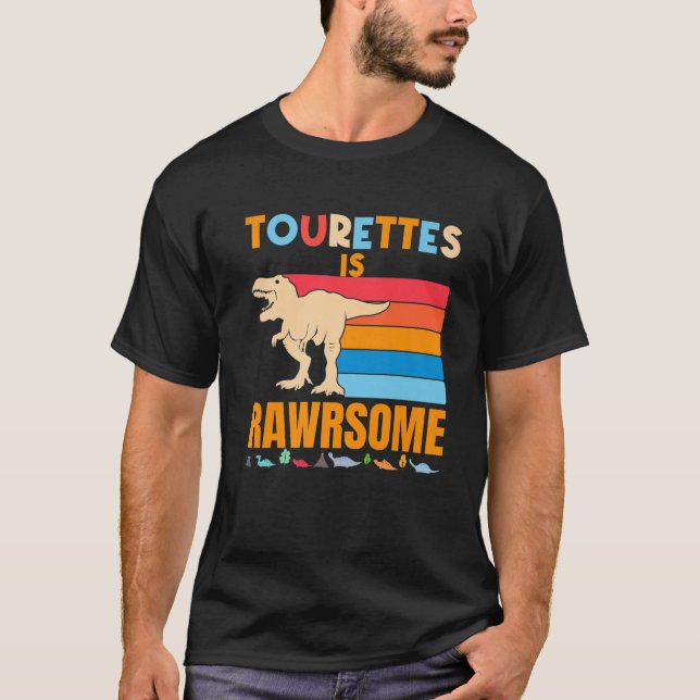 Camiseta Tourettes es un impresionante regalo de dinosaurio (Anverso)