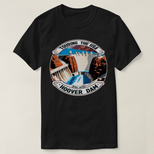 Camiseta Touring USA Hoover Dam TShirt 1 (Diseño del anverso)